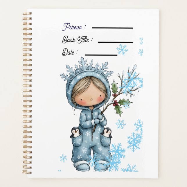 Agenda A Snowy Day Book Planner Cover (Anverso)