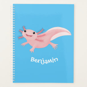 Agenda Aaxolotl lindo rosa feliz