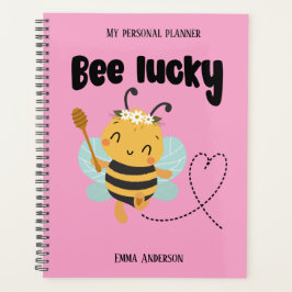 Agenda "Abeja afortunado" Nombre personal adecuado Planne