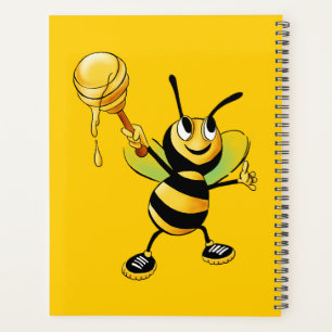 Agenda Abeja Divertida Con Cuchara De Miel Que Usa Zapati