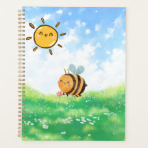 Abeja Ocupada Bajo el Cielo Azul