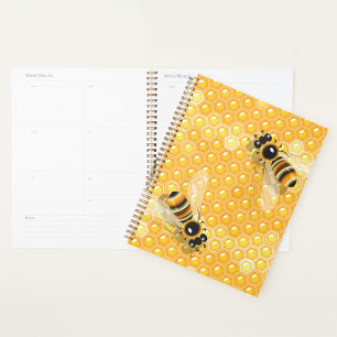 Agenda Abejas de miel en modelo de abeja brillante