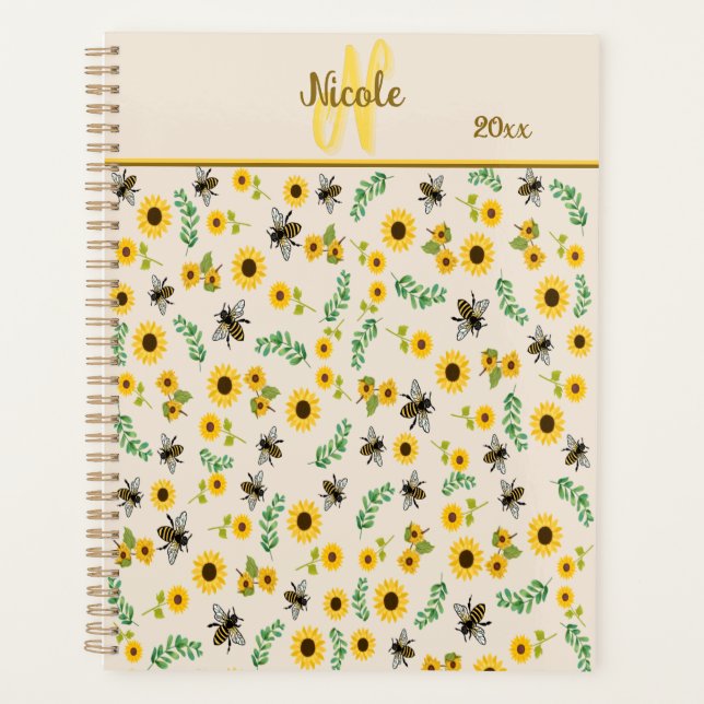 Agenda Abejas y girasoles (Anverso)