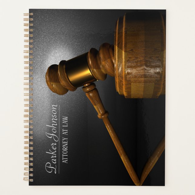 Agenda Abogado Planner Law Gavel Juez (Anverso)