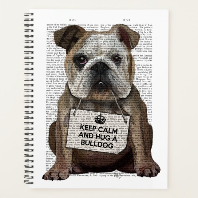 Agenda Abrazarse de Bulldog (Anverso)