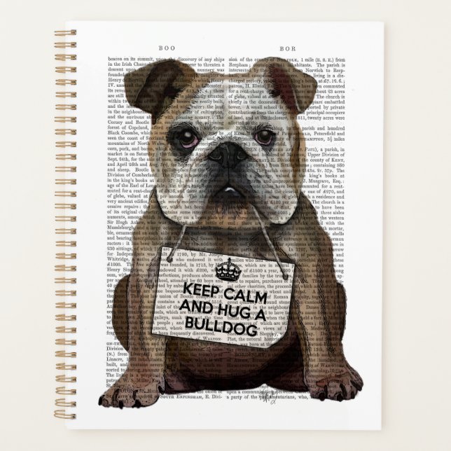 Agenda Abrazarse de Bulldog (Anverso)