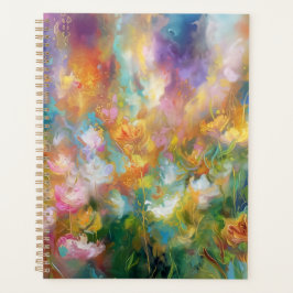 Agenda Abstract cosmic floral explosion in pastel colors