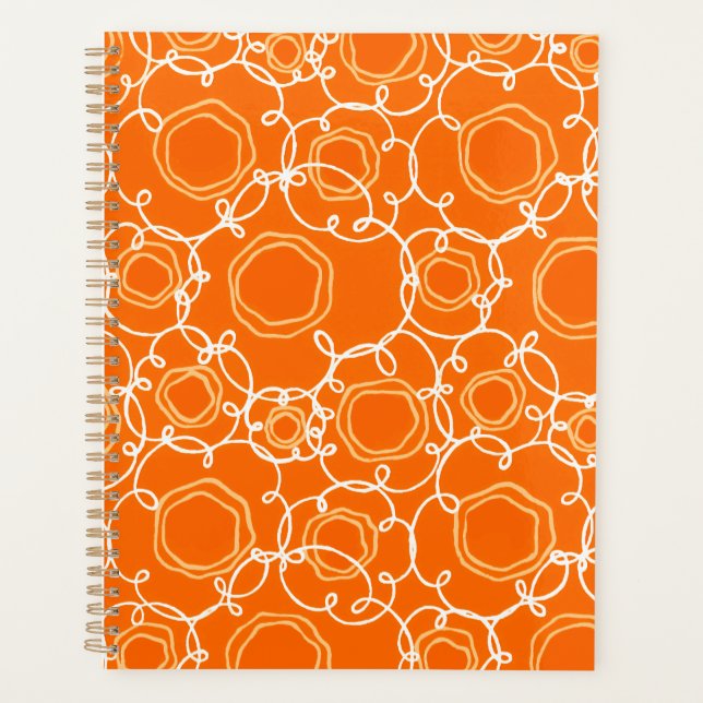 Agenda Abstract Floral Matrix (Orange) Fine Art (Anverso)