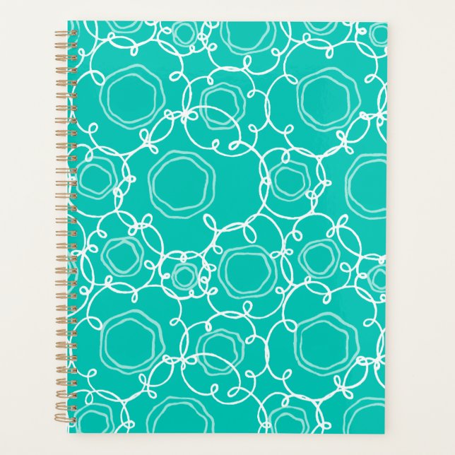 Agenda Abstract Floral Matrix (Teal) Fine Art (Anverso)