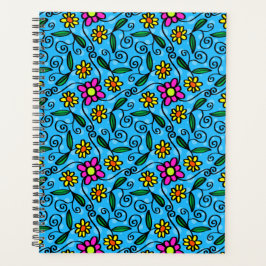 Agenda Abstract Floral Planner