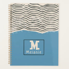 Agenda Abstract minimalist artistic lines Monogram