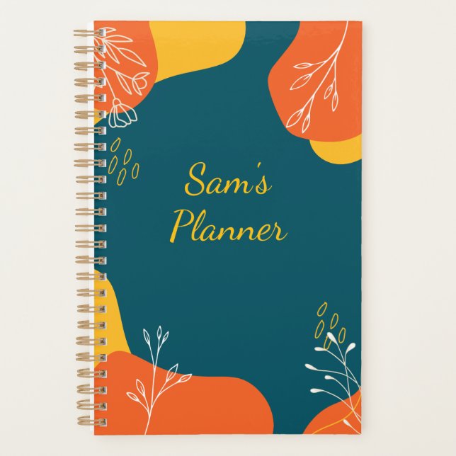 Agenda Abstract Planner - Personalizado (Anverso)