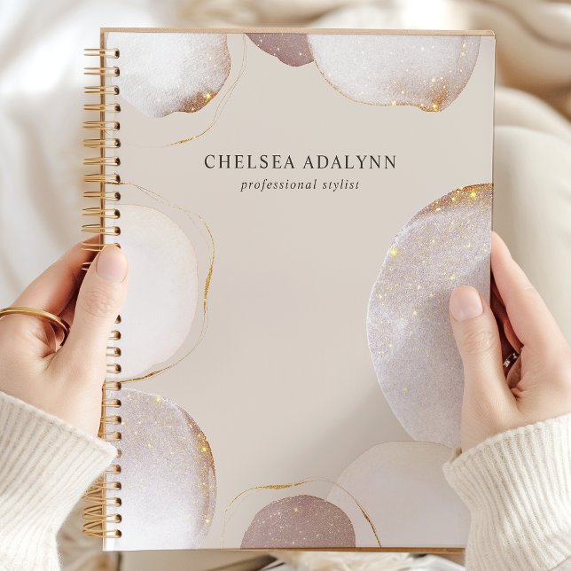 Agenda Abstracto acuarela Glittering Lujo Elegante Oro (Subido por el creador)