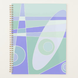 Agenda Abstracto Surfing Pastel Verde Púrpura