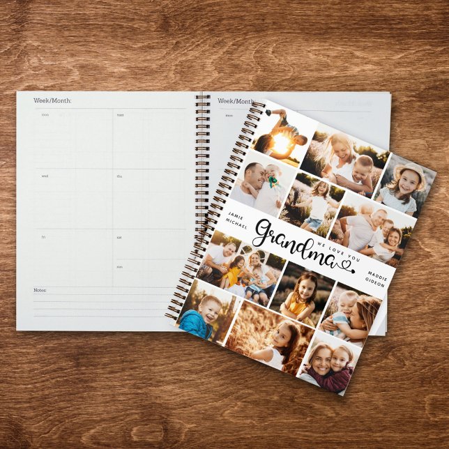 Agenda Abuela: Te queremos, corazón, Collage de fotos mod (Subido por el creador)
