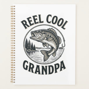 Agenda Abuelo Genial Camiseta Vintage Pesca Bajo Diseño
