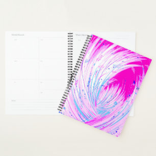 Agenda Abundantes jardines encantados de color rosa azul