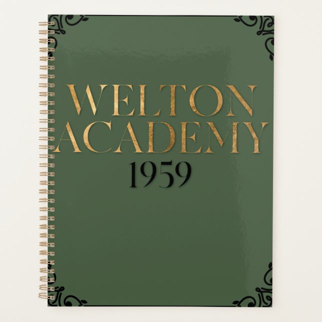 AGENDA ACADEMIA DE WELTON - ACADEMIA OSCURA (Anverso)