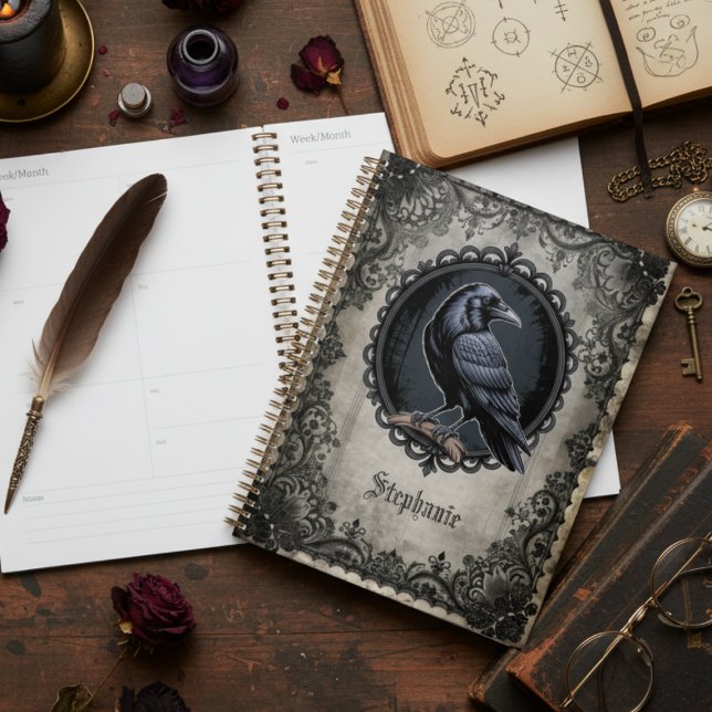 Agenda Academia Oscura Cuervo Gótico (Gothic Raven desk planner)