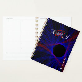 Agenda Accented Triangle Geometric Spiral Planner