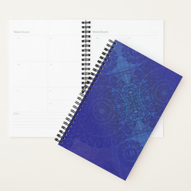 Agenda Aceptación | Medallones Blue Indigo Violet Boho (Demostración)