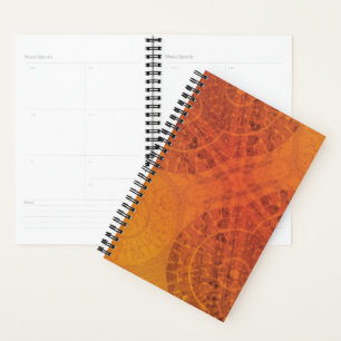 Agenda Aceptación Medallones del Boho amarillo Naranja