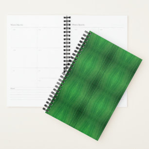 Agenda Aceptación Patrón de boho ecléctico verde