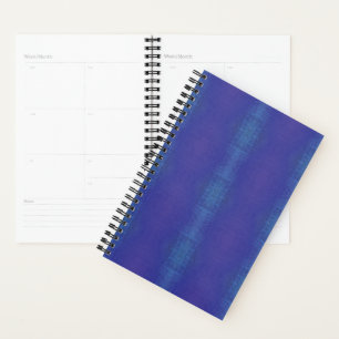 Agenda Aceptación Patrón Shibori Violeta Azul Índigo