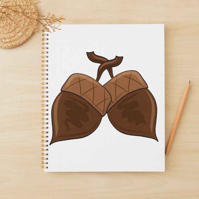 Agenda Acorns Rustic Otumn Forest Nature (Subido por el creador)
