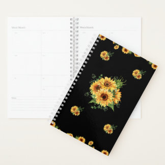Agenda Acrílico de girasol – Gráfico floral