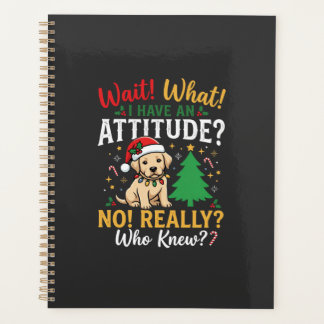 Agenda Actitud divertida de perro de Navidad