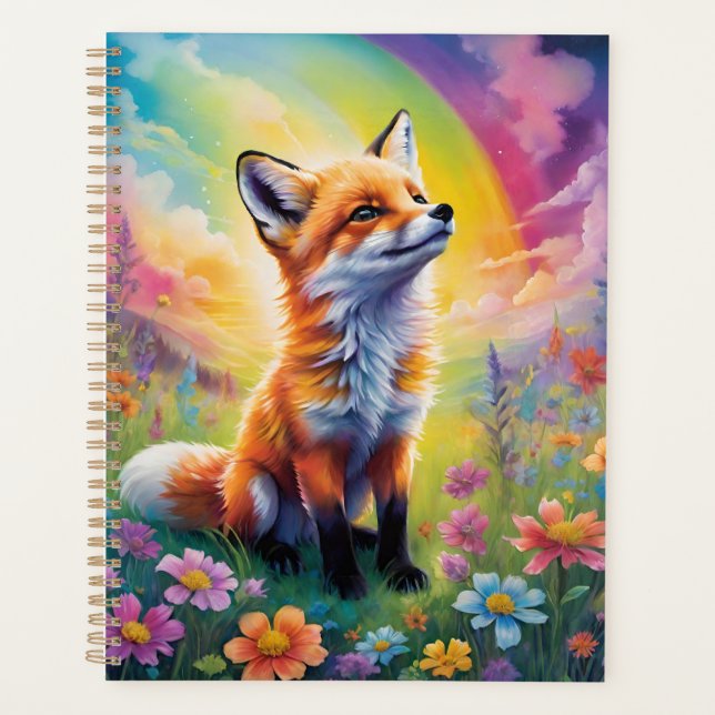 Agenda Actitud positiva Planner de Pup de Red Fox (Anverso)
