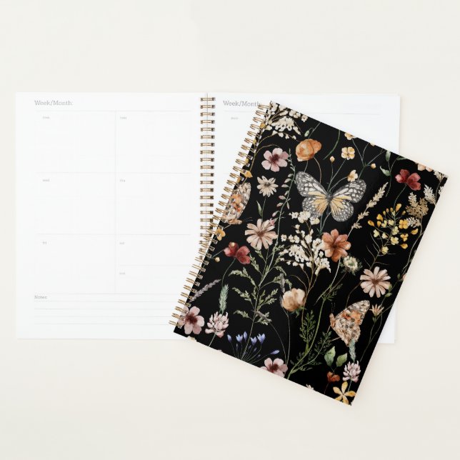 Agenda Acuarela Boho Floral  (Demostración)