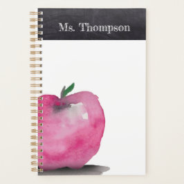 Agenda Acuarela de Apple personalizada Gracias profesor