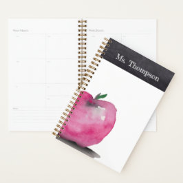 Agenda Acuarela de Apple personalizada Gracias profesor