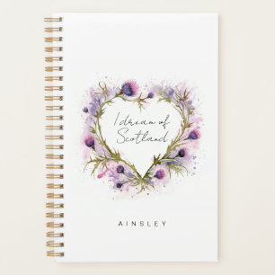 Agenda Acuarela de corazón silvestre escocesa