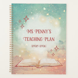 Agenda acuarela de texto de personalizado