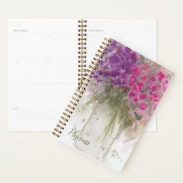Agenda Acuarela Hidrangea Floral