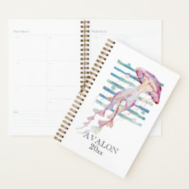 Agenda Acuarela JELLYFISH Beach Coastal AVALON EDITABLE