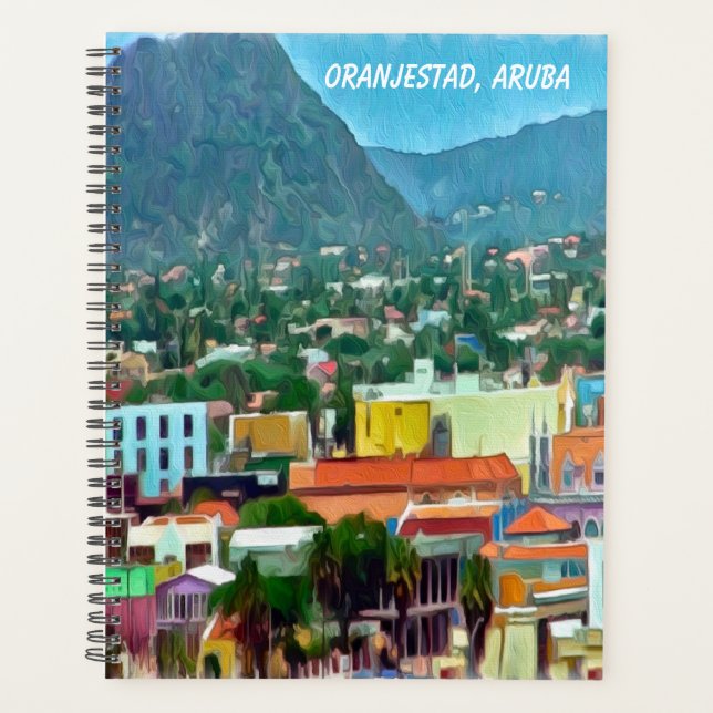 Agenda Acuarela Oranjestad, Aruba (Anverso)