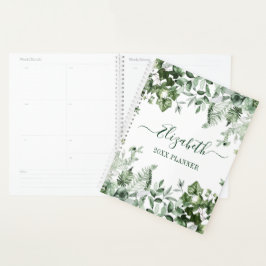 Agenda Acuarela Verdor Botánico Ivy Sage Ferns