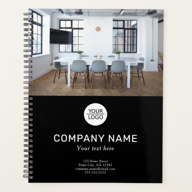 Agenda Add your Logo Custom Text Promotion Photo (Anverso)