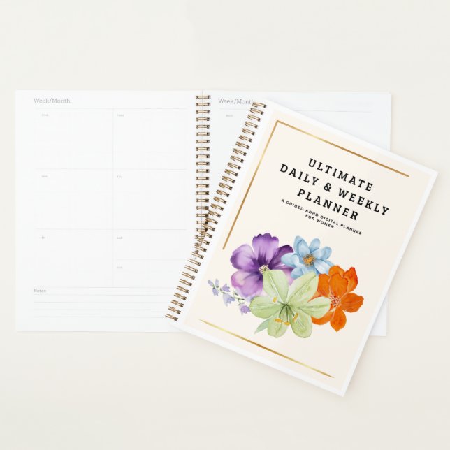 Agenda ADHD Daily-Weekly Planner for Women  (Demostración)