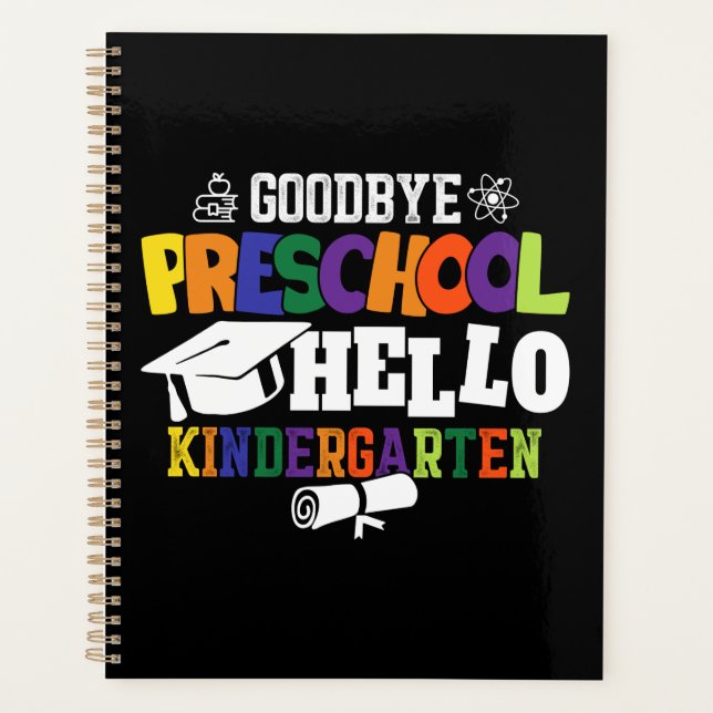 Agenda Adiós Preescolar Hola Kindergarten PreK (Anverso)
