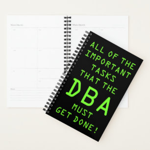 Agenda Administrador de bases de datos (DBA): Planificado