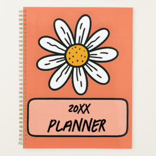 Agenda Adorable Daisy Pattered Texto de año personaliza
