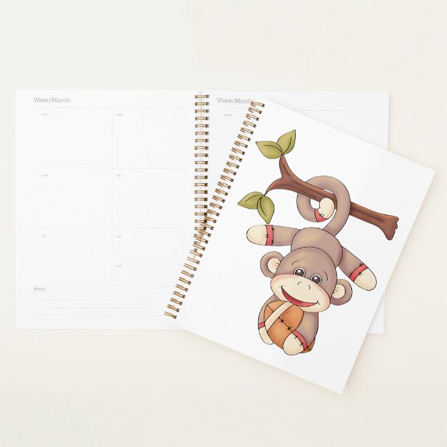 Agenda Adorable Hanging Monkey with Football (Subido por el creador)
