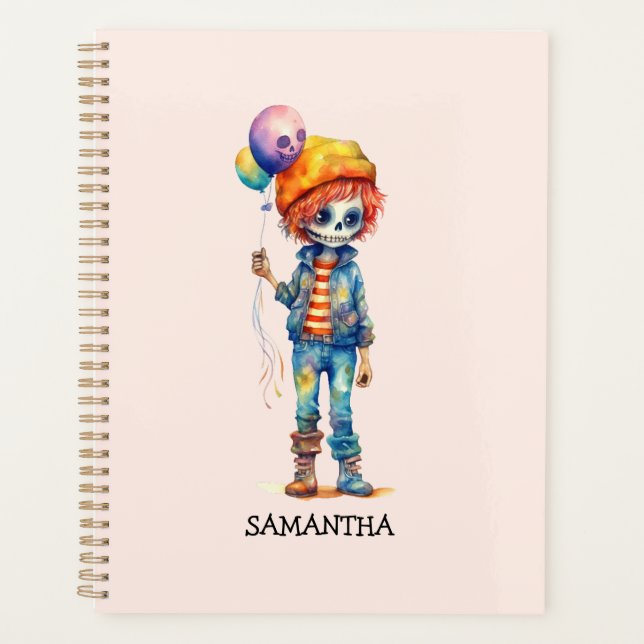 Agenda Adorable Kid Zombie - Cute Halloween (2) (Anverso)