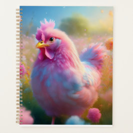 Agenda Adorable Pink Chicken Planner