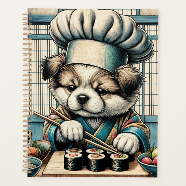 Agenda Adorable Sushi Chef Puppy (Anverso)